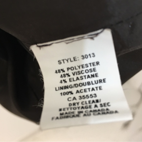 Rich chocolate brown skirt. Size 10. Iris. Made in Canada. - Picture 7 of 7